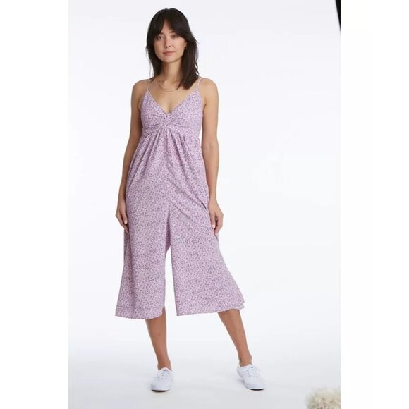 Adyson Parker 2X Womens Floral Print Spaghetti Strap Jumpsuit - Picture 2 of 9